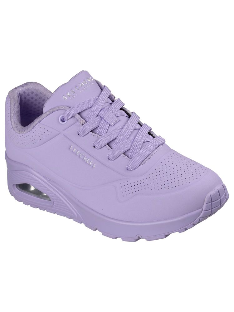 SKECHERS Purple Uno Stand On Air Lace Up Sneakers-picture-30