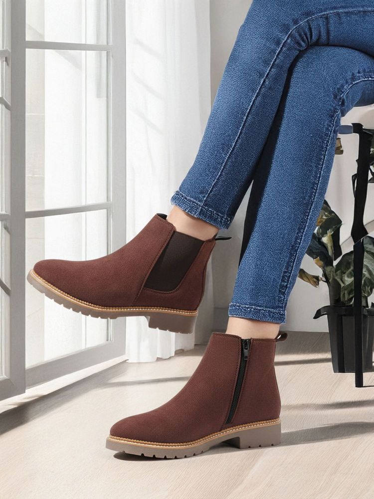 Carlton London Women's Brown Suede Boots