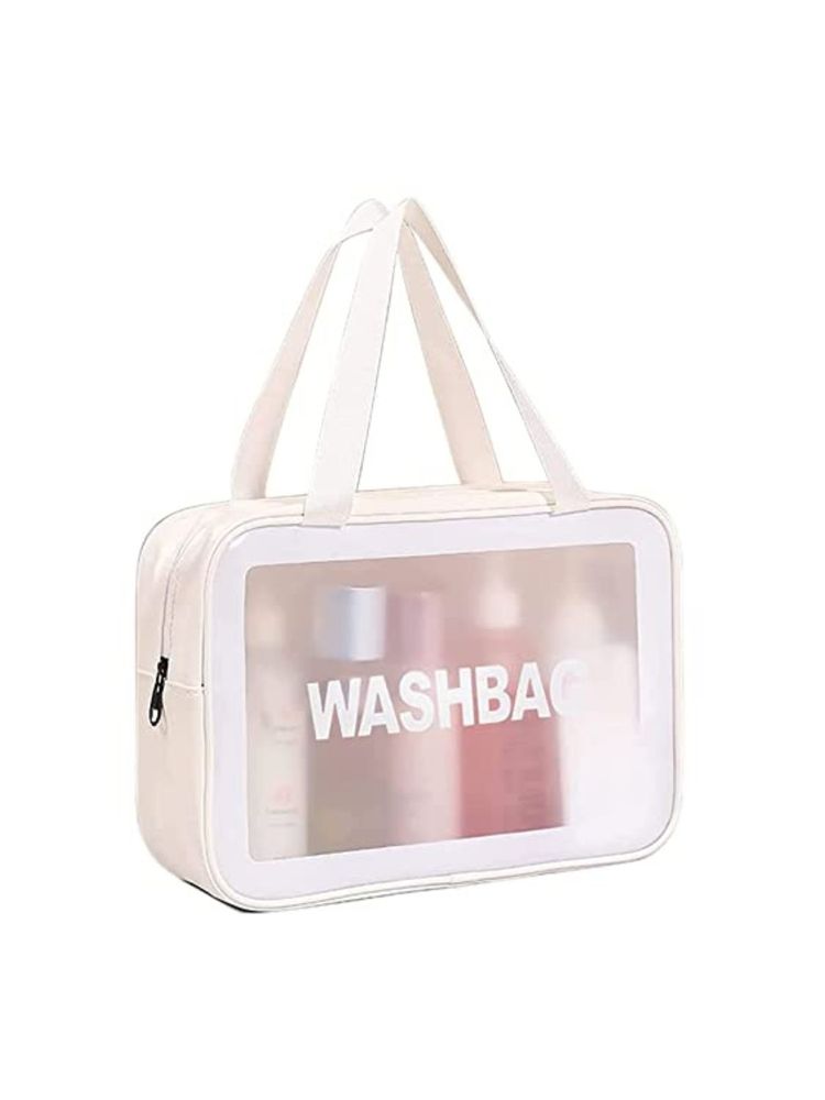 Allure Large Wash Bag - White-image-2