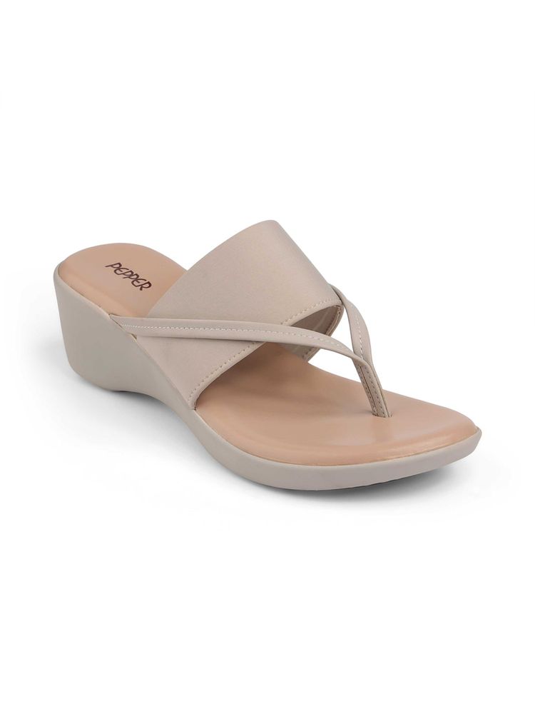 PEPPER Women Wedges Heels - Grey-image-43