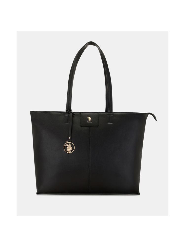 U.S. POLO ASSN. Angel Black tote Handbag with spacious compartment-image-12