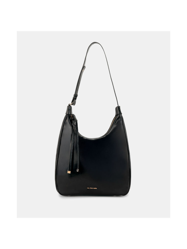 U.S. POLO ASSN. Autumn Black Solid hobo Handbag-image-35