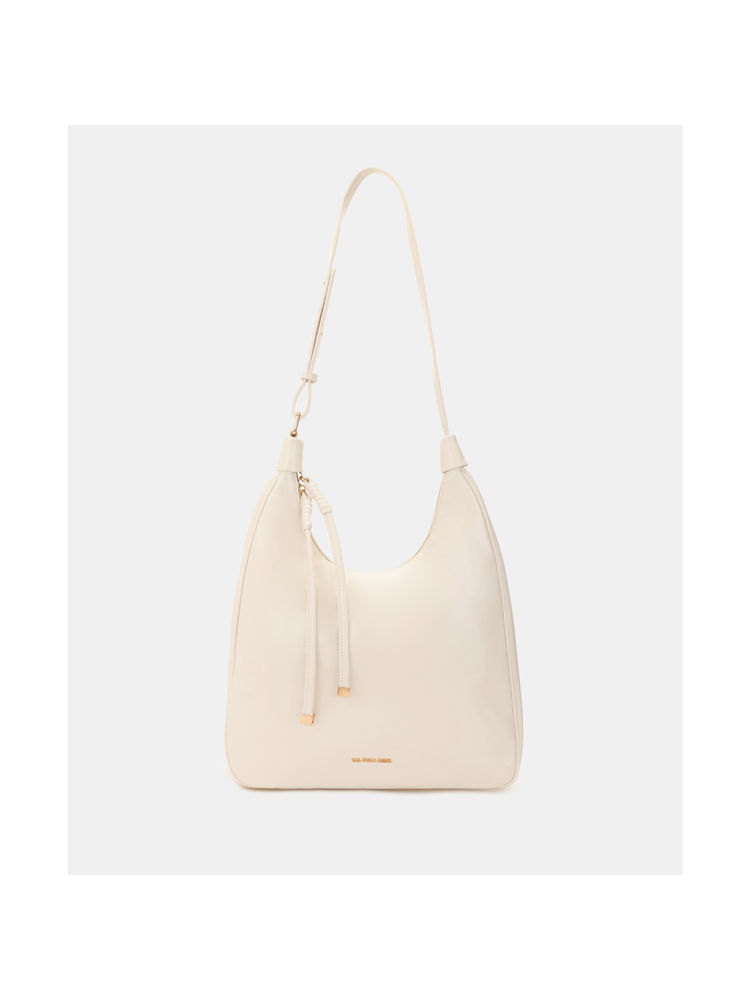 U.S. POLO ASSN. Autumn Off White Solid Hobo Handbag-picture-19