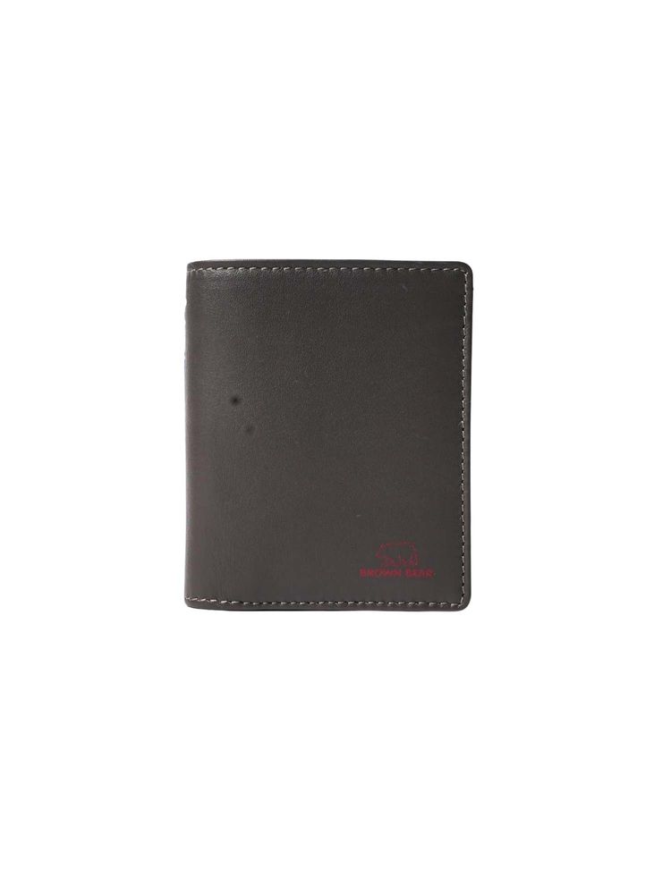 Brown Bear Men's Premium Grey Leather Tri-Fold Wallet-picture-20