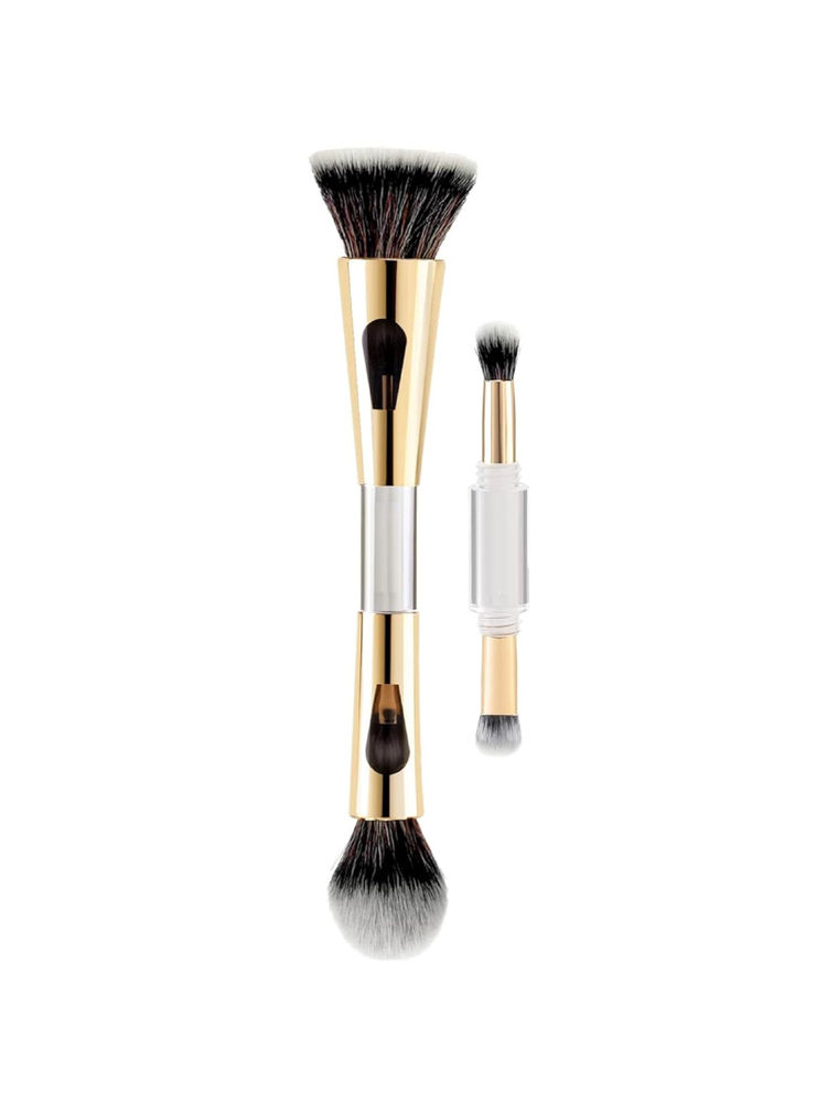 FYOLI 4 in 1 Travel Brush with Foundation Brush, Powder Brush, Eyeshadow Blending Brush, Concealer and Highlighter Brush-picture-15
