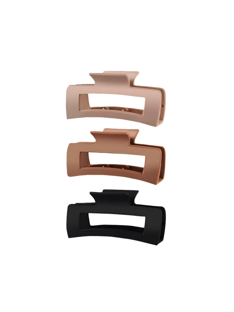Matra Flexible Claw Clips Unbreakable Squishy Hair - Pack Of 3-picture-36