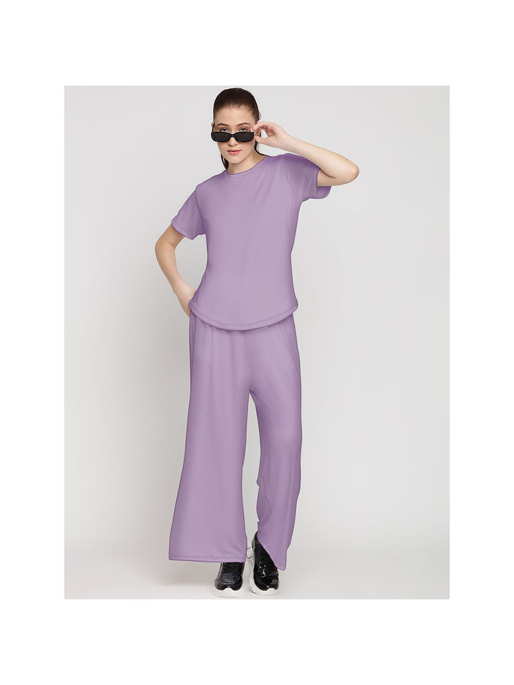 Wear Jukebox Harmony Pant & Tee for Women Lavender (Set of 2)-image-15