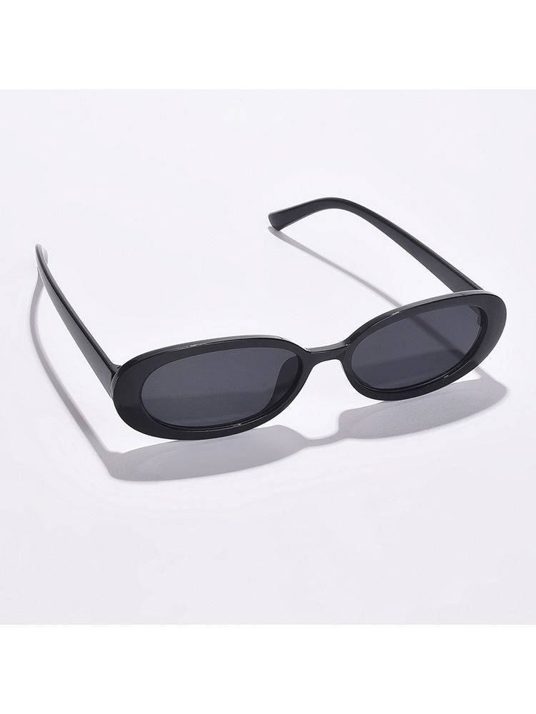 Haute Sauce Women Grey Lens Black Oval Sunglasses (55)-picture-13