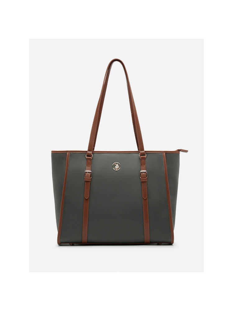 U.S. POLO ASSN. Millie Olive tote Handbag with Solid Finish-picture-16