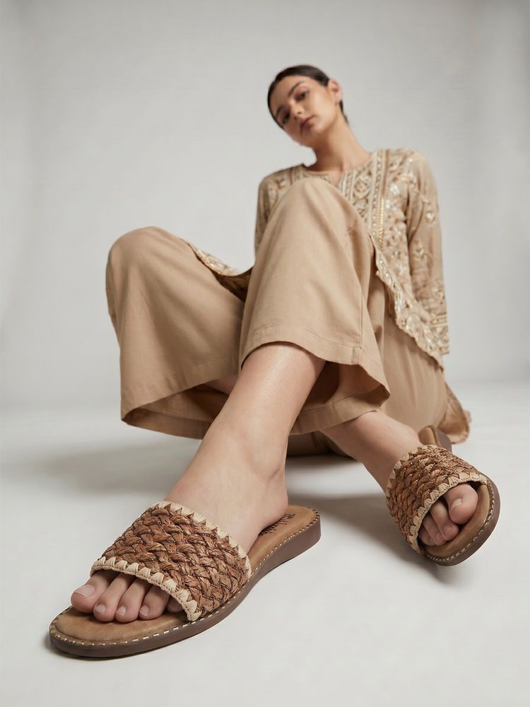 Dollphin Women Tan Jute Sandals-image-35