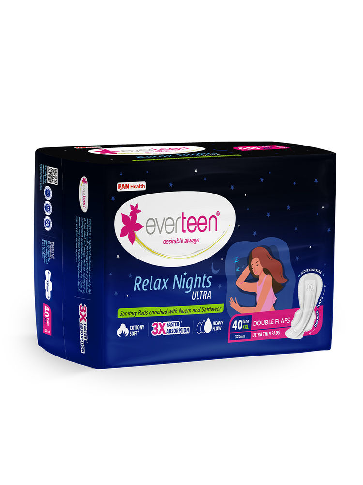 Everteen Relax Nights XXL Ultra Thin Overnight Sanitary Pads