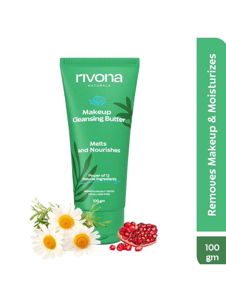 Rivona Naturals Cleansing Balm Gentle Waterproof Makeup Remover For Face, Lips, Eyes - Non Drying-image-47