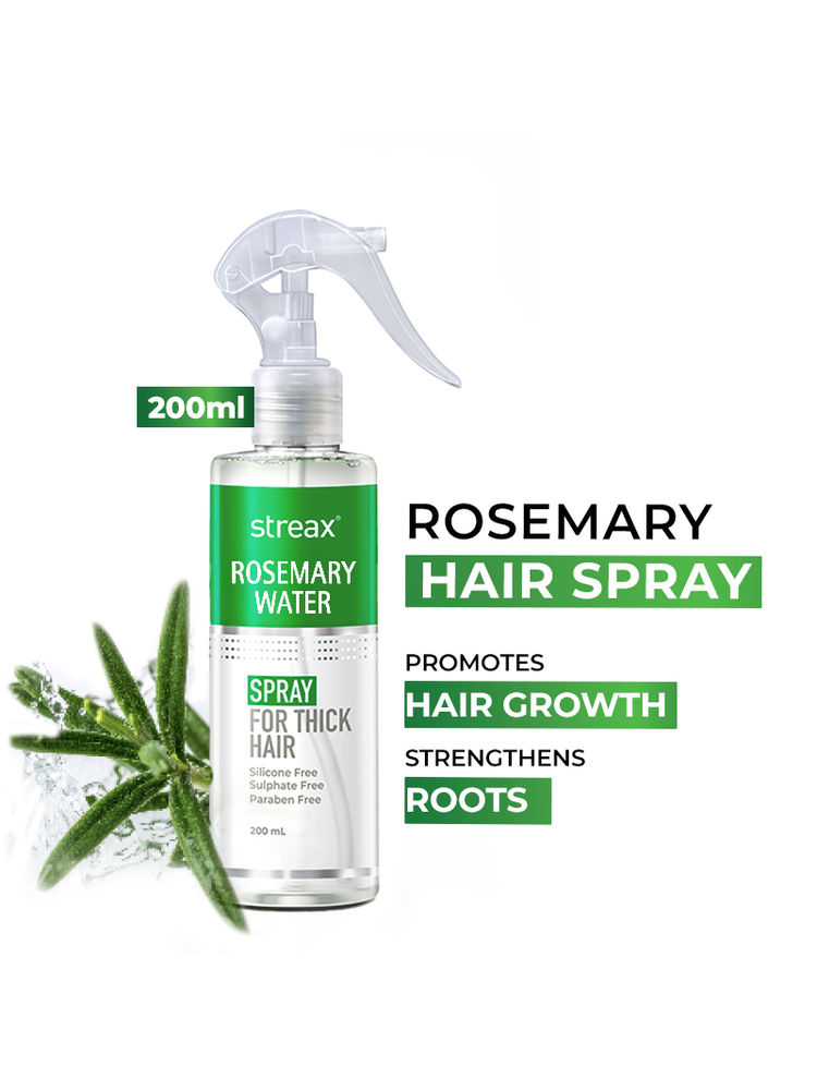 Streax Rosemary Water Spray For Hair Growth