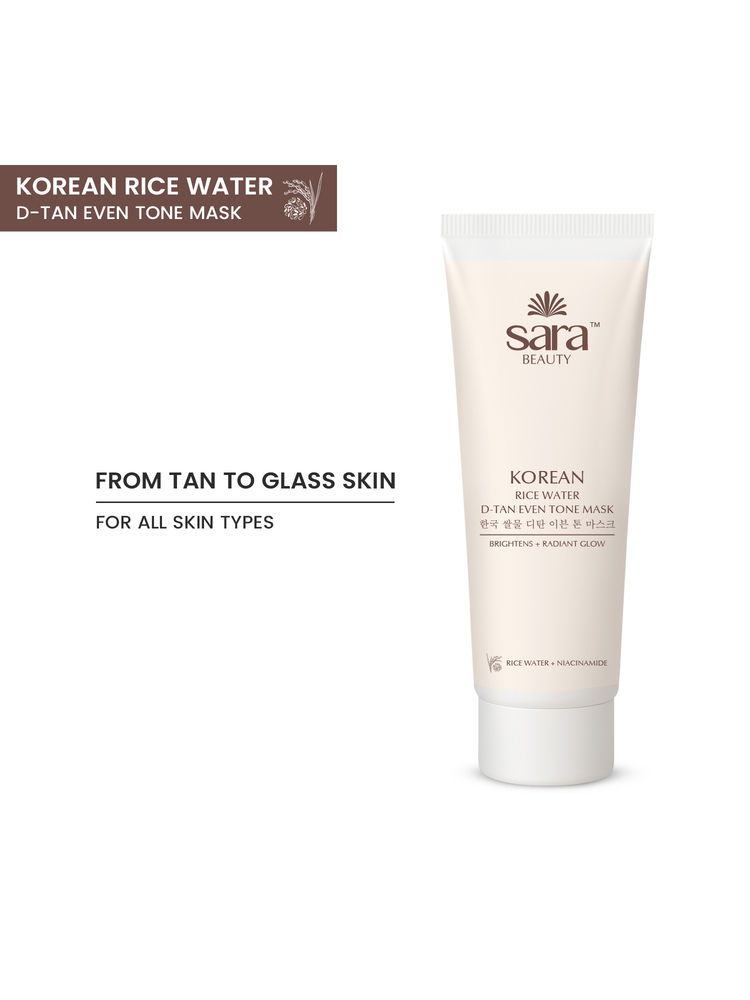 Sara Korean Rice Water D-Tan Even Tone Mask-image-46