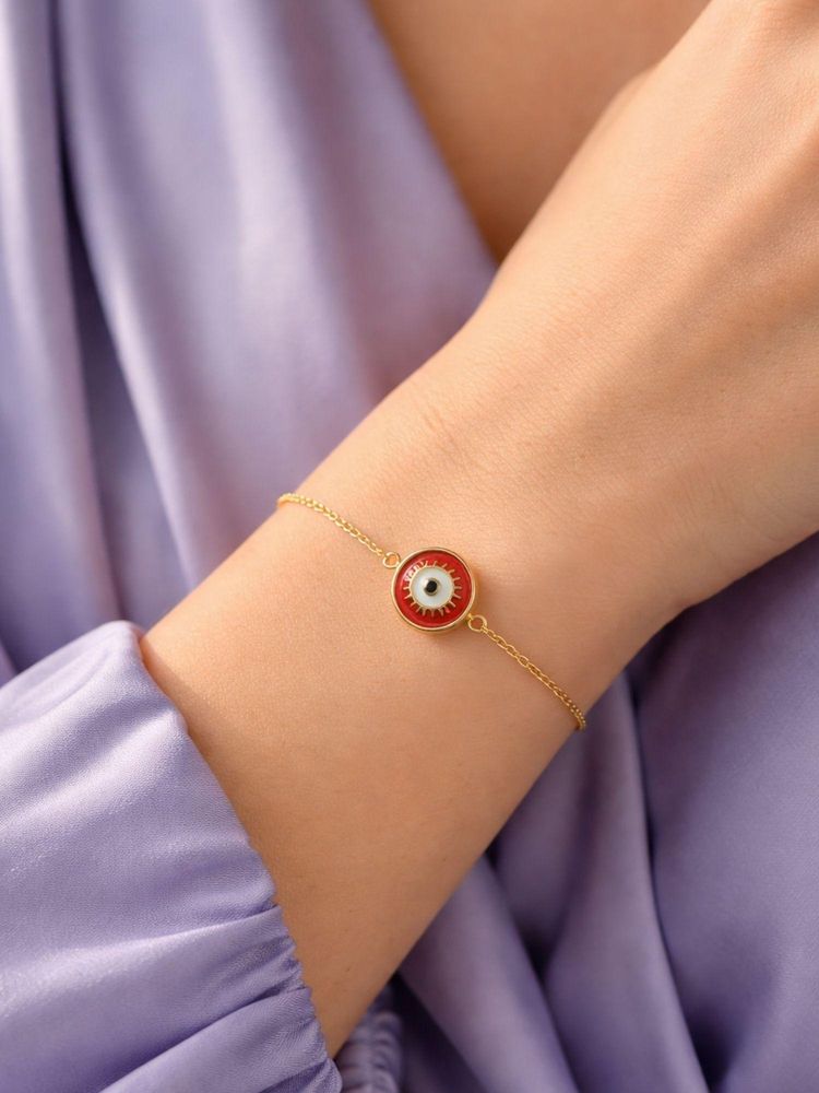 Digital Dress Room Red Evil Eye Lumba Bracelet Women Gift-image-4