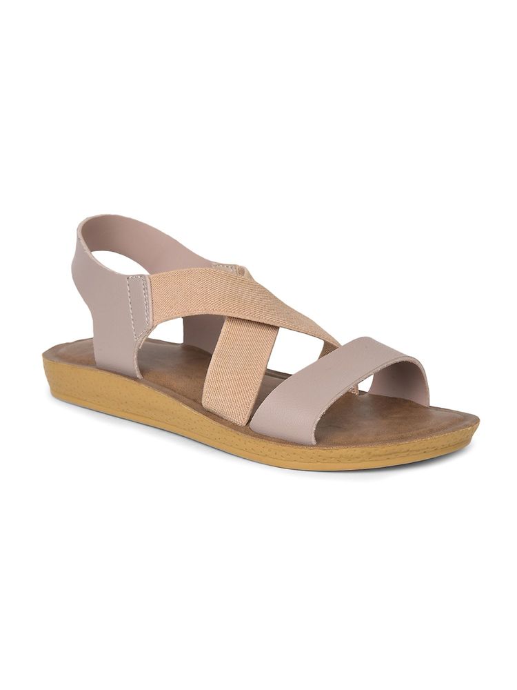 Bata Women Beige Synthetic Sandals-picture-25