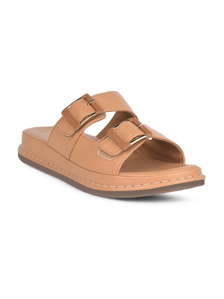 scholl fashion Scholl Women Tan Synthetic Sandals-picture-13