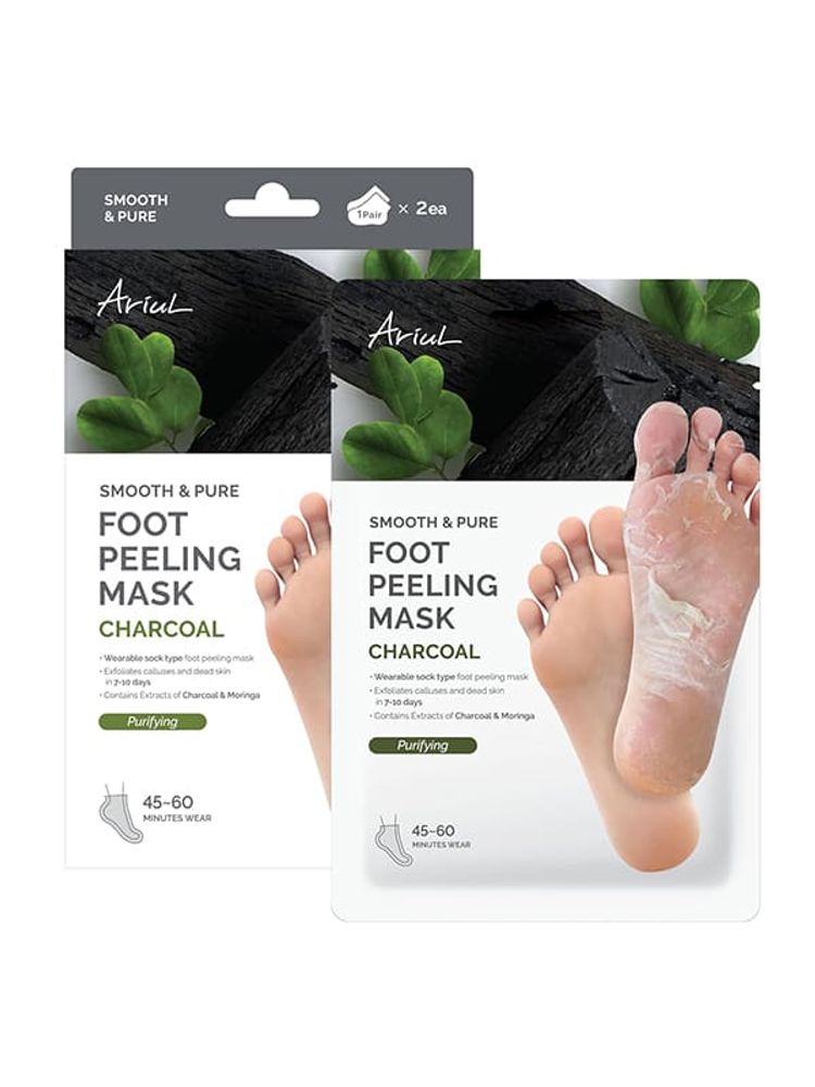 Ariul Smooth & Pure Purifying Charcoal Foot Peeling Mask-image-47