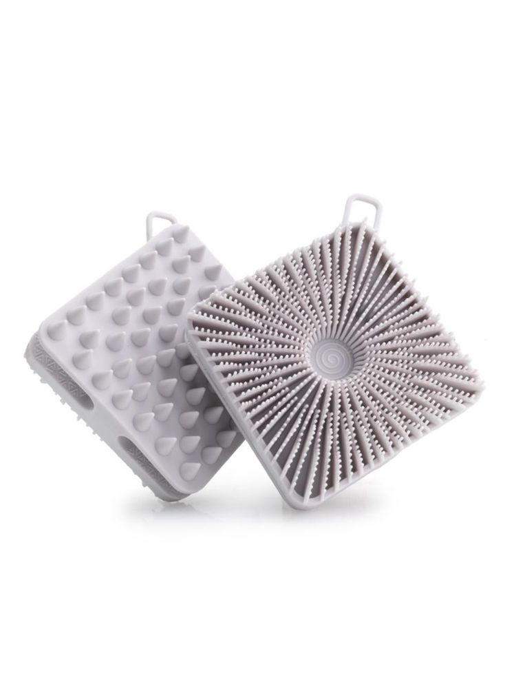 Getmecraft Grey Bath Brush And Shampoo Brush, Body Scrubber And Scalp Massager-image-2