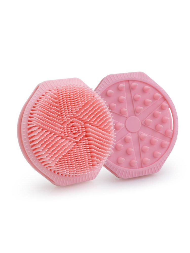Getmecraft Pink Bath Scrubber And Shampoo Brush, Body Scrubber And Scalp Massager-picture-11