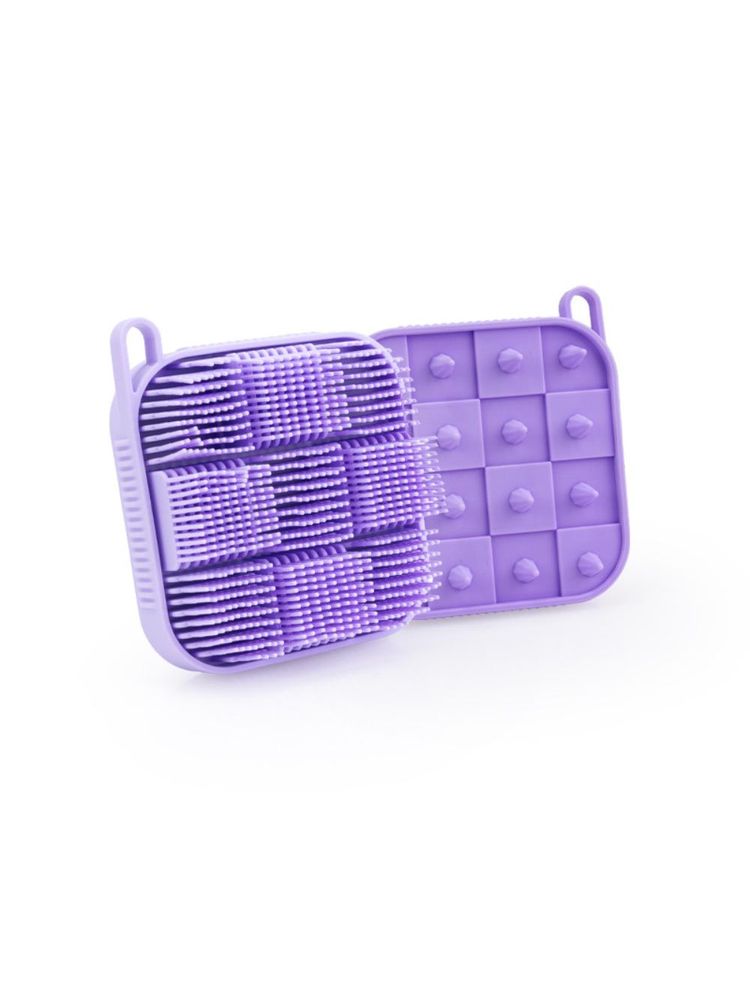 Getmecraft Purple Bath Scrubber And Shampoo Brush, Body Scrubber And scalp Massager-picture-9