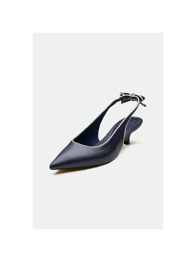 Oroh Navy Blue Hastings Kitten Heels-image-23