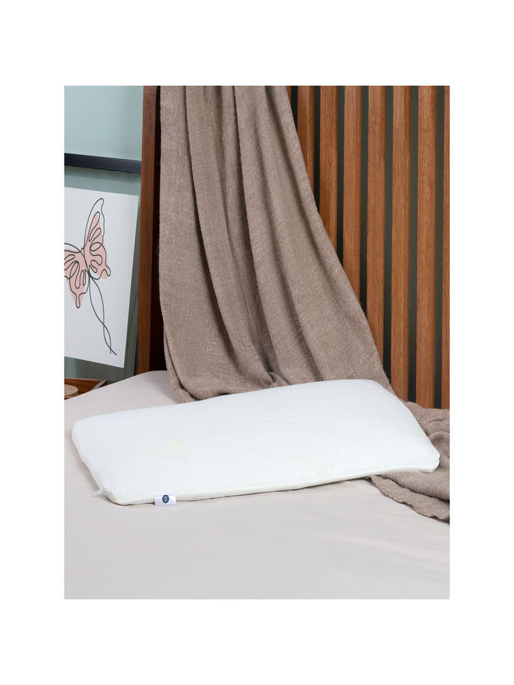 The White Willow Cooling Gel Ultra Slim Neck Pillow-Green-picture-1