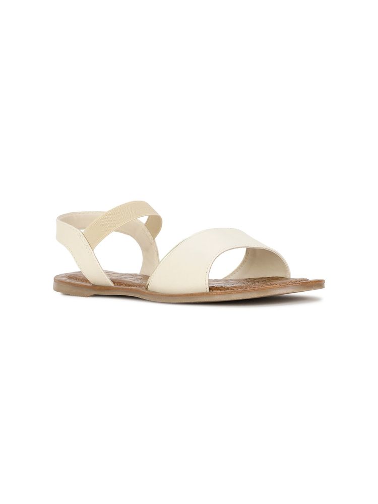 Bata Women Slip On Off White Sandals-picture-22
