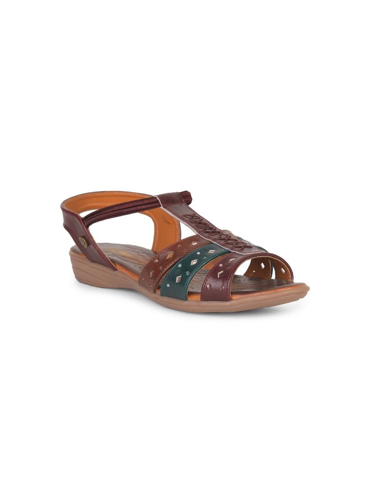 Bata Women Slip On Brown Sandals-picture-12
