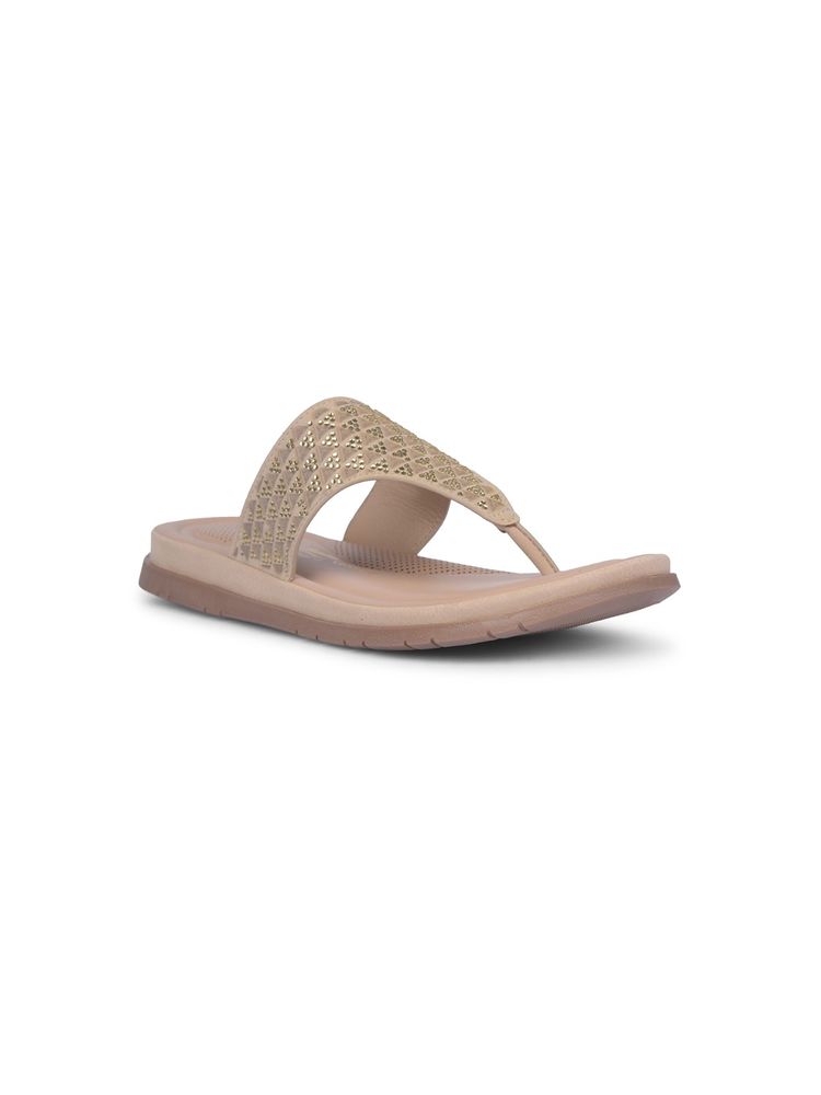 Bata Comfit Women Slip On Beige Sandals-picture-34