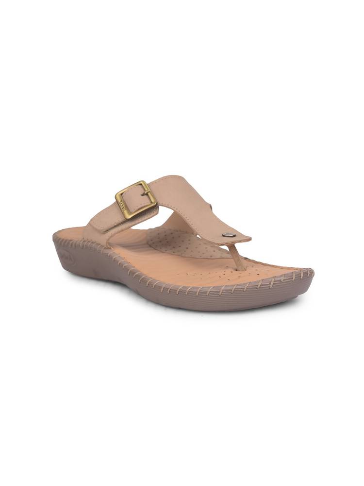 Scholl Women Slip On Beige Sandals