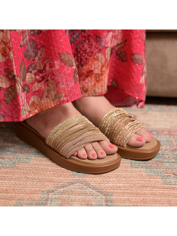 Coral Haze Gold Sandals with Multiple Shaded-picture-28