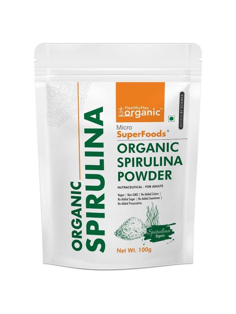HealthyHey Organic Spirulina Powder Organic - Micro Superfoods - Rich In Protein-picture-28