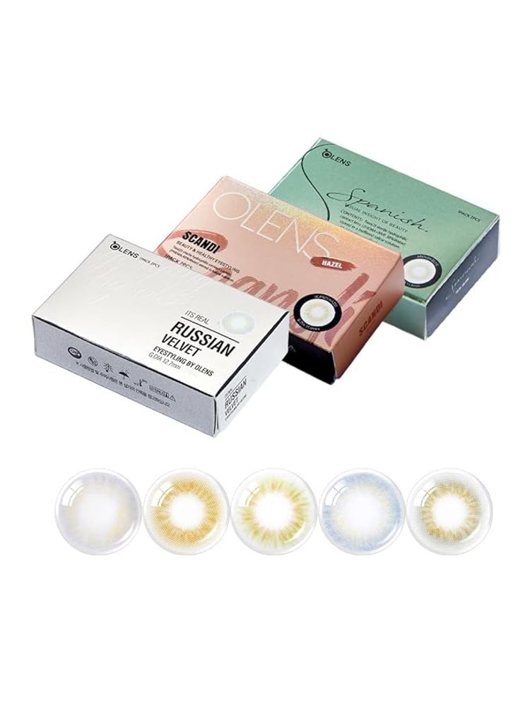 O-Lens Russian Velvet Monthly Coloured Contact Lenses - Gray (0.00)