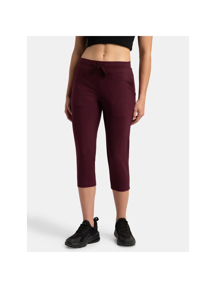 Jockey 1300 Women Super Combed Cotton Elastane Capri - Wine Tasting-picture-18