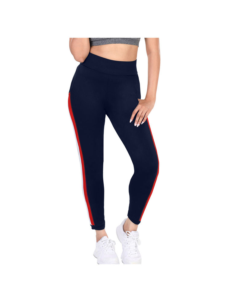 Dermawear Women's Activewear Workout Leggings - Blue-picture-15