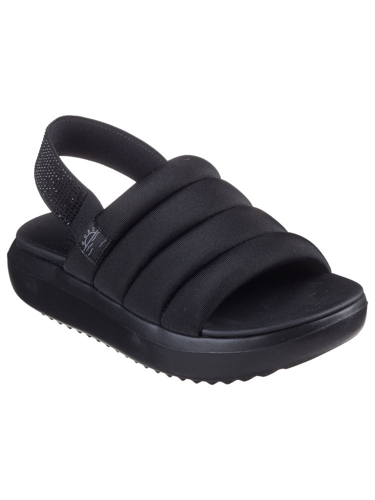 SKECHERS Black Textile Casual Women Sandals-image-21