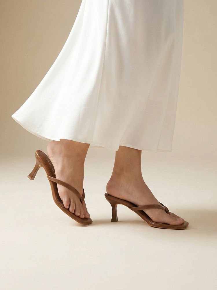 Chaal Chalan Brown PU Casual Women Heels-picture-14