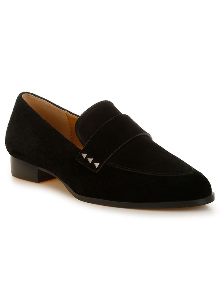 Rag & Co Black Suede Casual Women Loafers-image-36