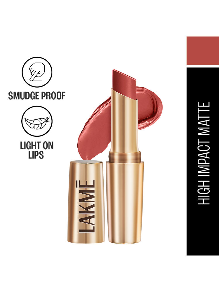 Lakme 9 To 5 Powerplay Priming Matte Lipstick, Lasts hrs