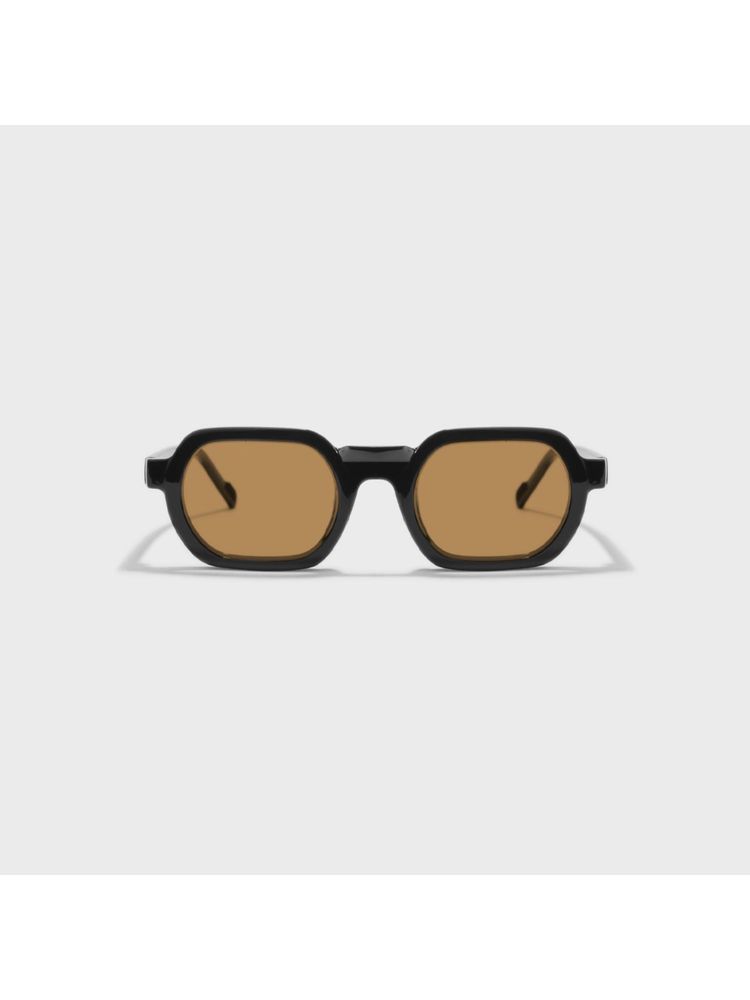SAM AND MARSHALL Unisex Velar 400UV Protection Square Yellow Sunglasses-image-1