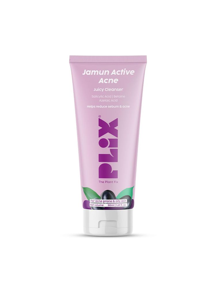 Plix The Plant Fix Jamun Active Acne Mini Facewash Gel Oily & Acne Prone Skin-picture-3