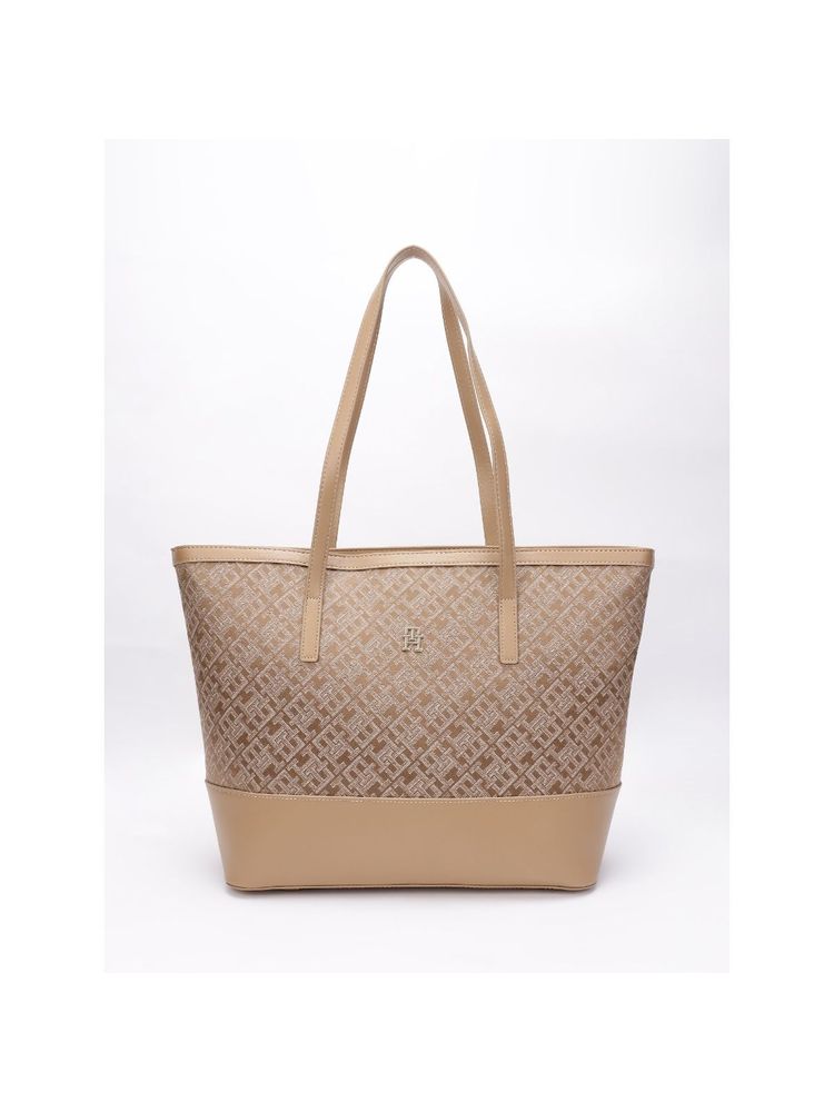 Tommy Hilfiger Khaki Polyester Tote Bag