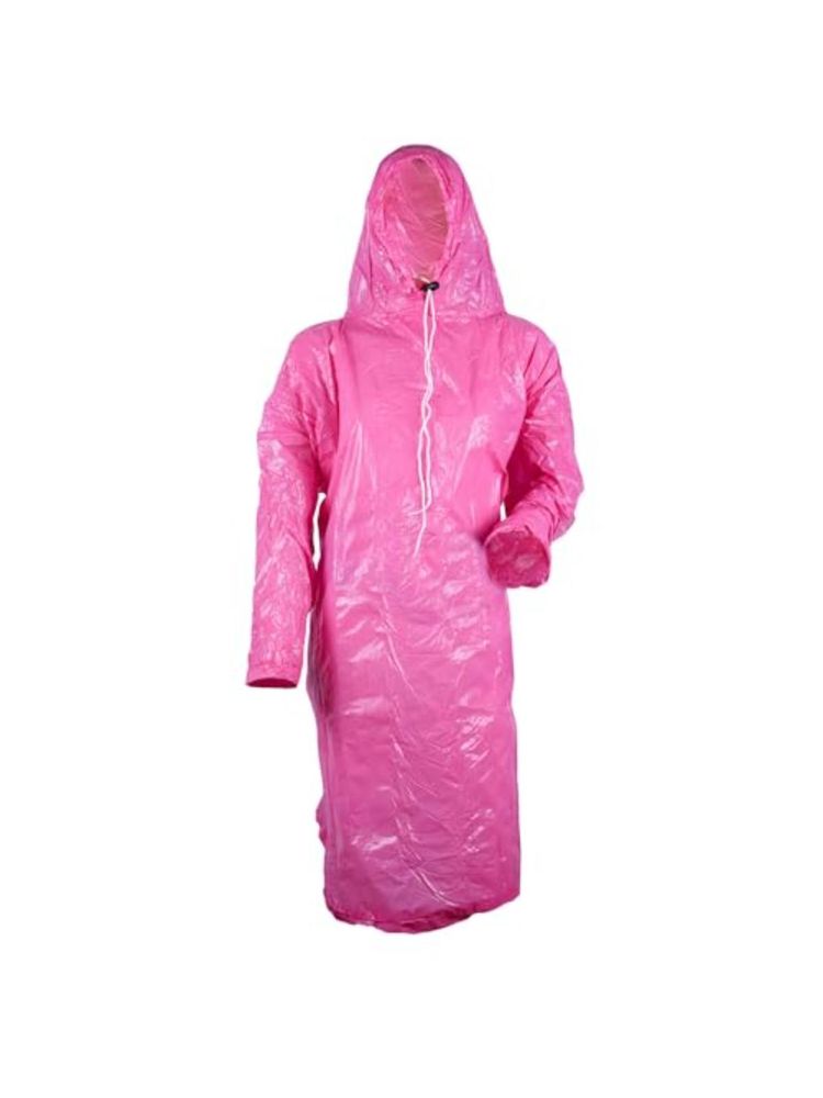Premsons Reusable Raincoat Poncho with Hood for Women and Men Pink-picture-17