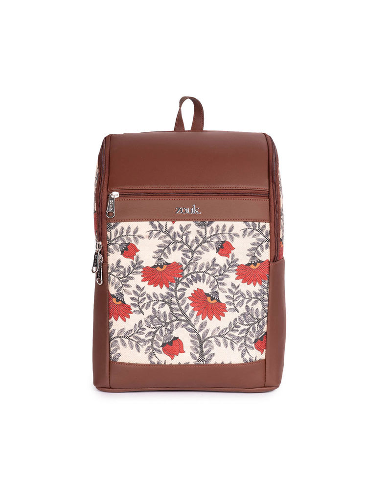 Zouk Amalia Unisex Vegan Leather Laptop Backpack - Nawabi Couture (L)