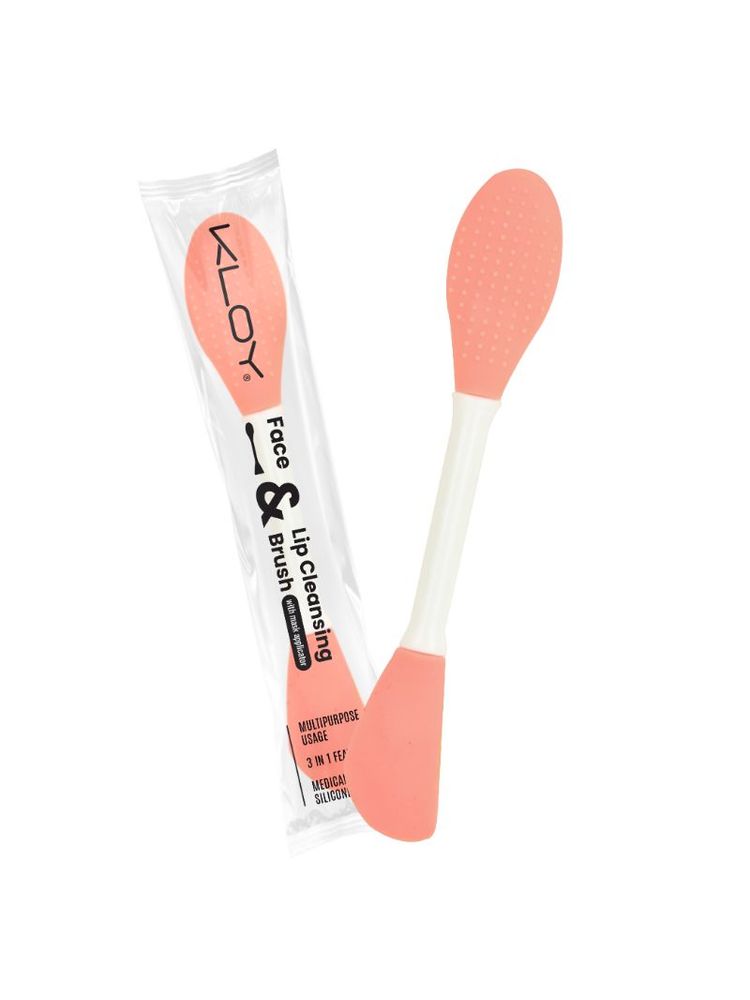 KLOY Silicone Face Mask Applicator & Lip Cleansing Brush - Peach-picture-23