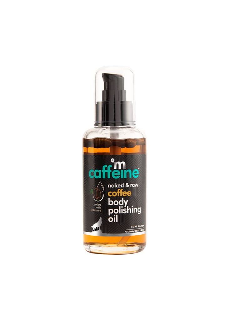 MCaffeine Coffee Body Polishing Oil - Moisturizes, Reduces Cellulite & Stretch Marks