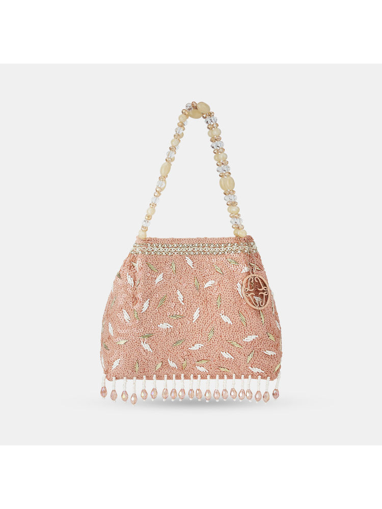 Lavie Luxe Crown Women's Potli (Rose Gold) (M)-image-37