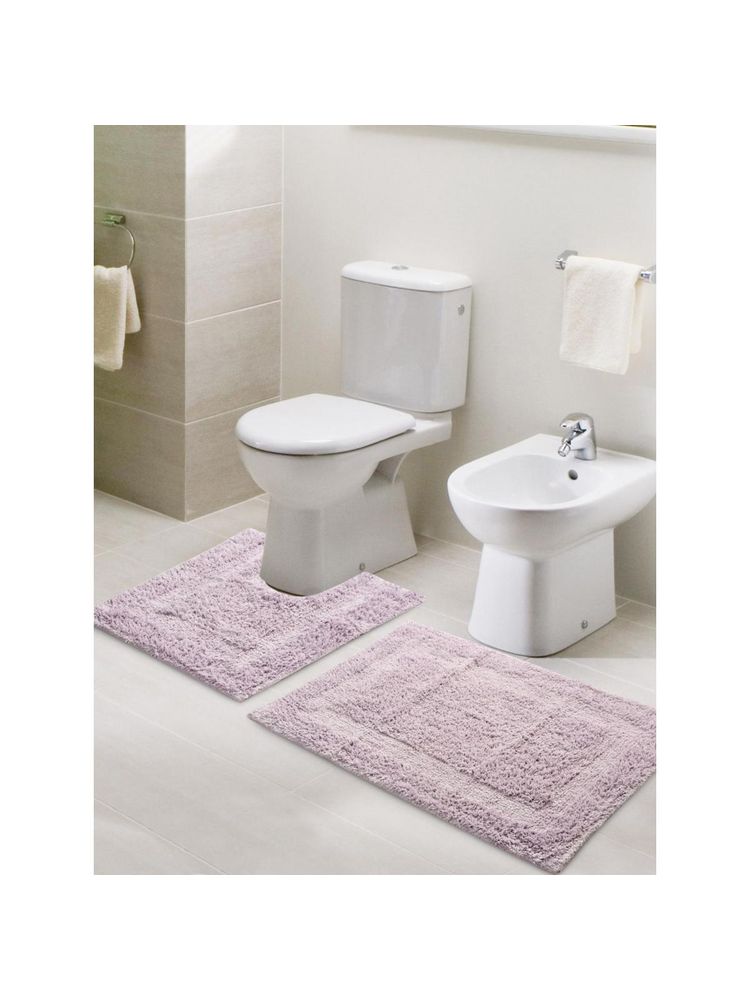 Sashaa World Purple Anti-Skid Solid Bathmats (Pack of 2)-picture-15