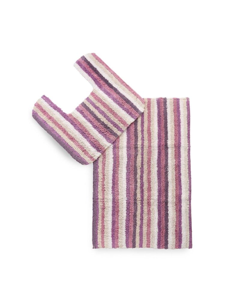 Sashaa World Pink Anti-Skid Solid Bathmats (Pack of 2)-picture-15